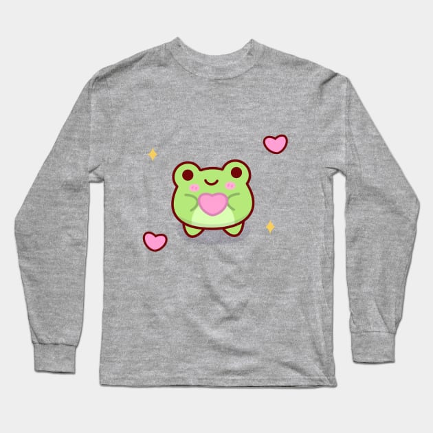 Cute heart frog Long Sleeve T-Shirt by Miaufu&Friends